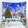 Christmas Cartoon Background Decorative Tapestry Bohemian Hippie Wall Decorative Tapestry Christmas Home Background Decorative