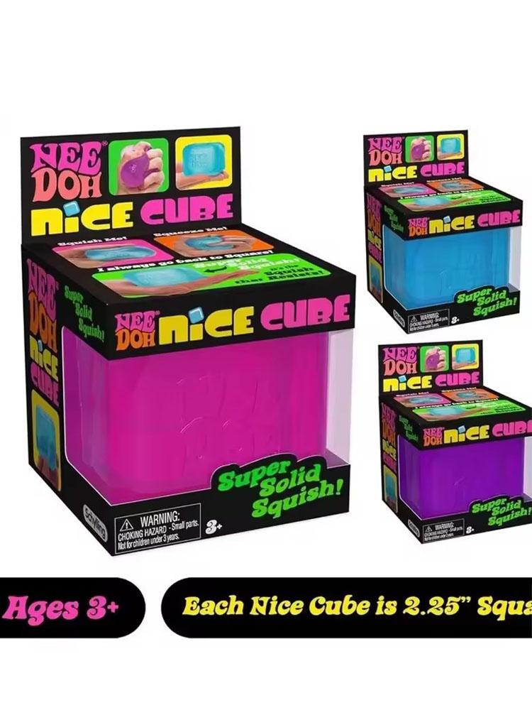 Newschylling Needoh Nice Cube, Jouets Sensoriels, Blocs Anti-Stress, Puzzle Anti-Stress, Soulagement de la Pression, Cadeau Souvenir Pour Enfants