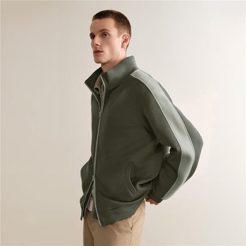 GIORDANO Men's Color-blocked Raglan Sports Jacket