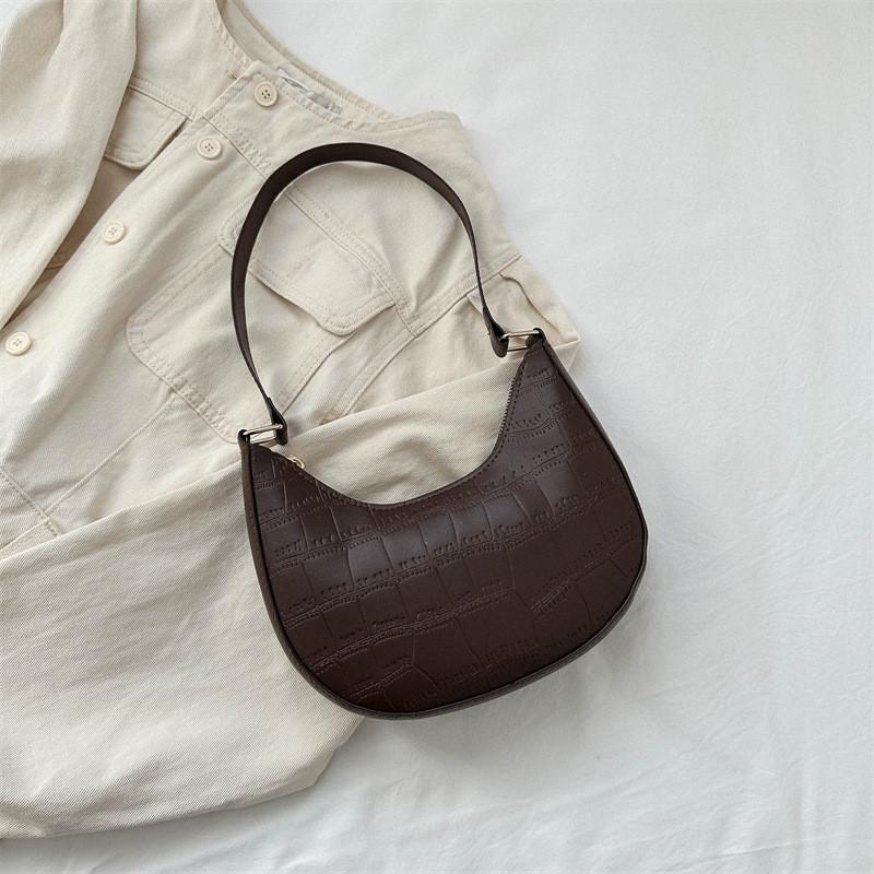 Trendy And Simple New Moon Bag For Women In Black Brown Pink White Khaki Colors Perfect For Daily Use