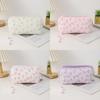 Fabric Pencil Case With Floral Pattern Large Capacity For Stationery Storage