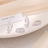 925 Sterling Silver Heart CZ Hoop Earrings for Women Dainty Gold Plated Zircon Huggie Hoops Hypoallergenic Cute Jewelry