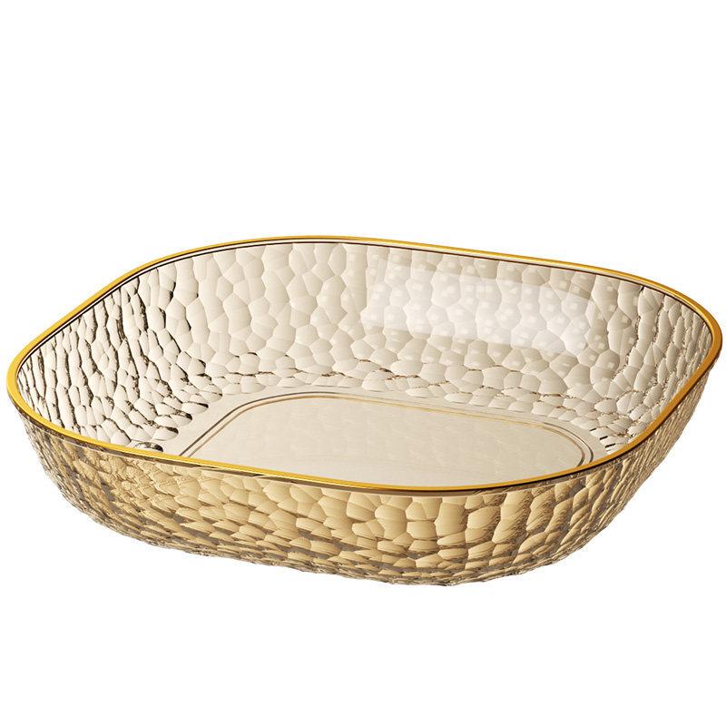 Luxury Plastic Bone Dish: Versatile Small Plate for Snacks, Fruits, Residue Storage, and Stir-Fry.