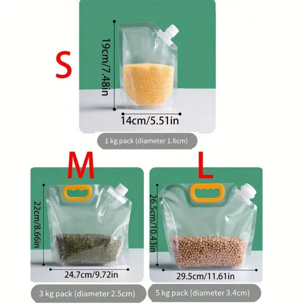 Food-Grade Self-Sealing Grain Storage Bag for Kitchen and Refrigerator