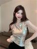 2026 Korean Style Retro Rose Sleeveless Camisole - Sweet & Cool Girl's Spicy Fashion Top