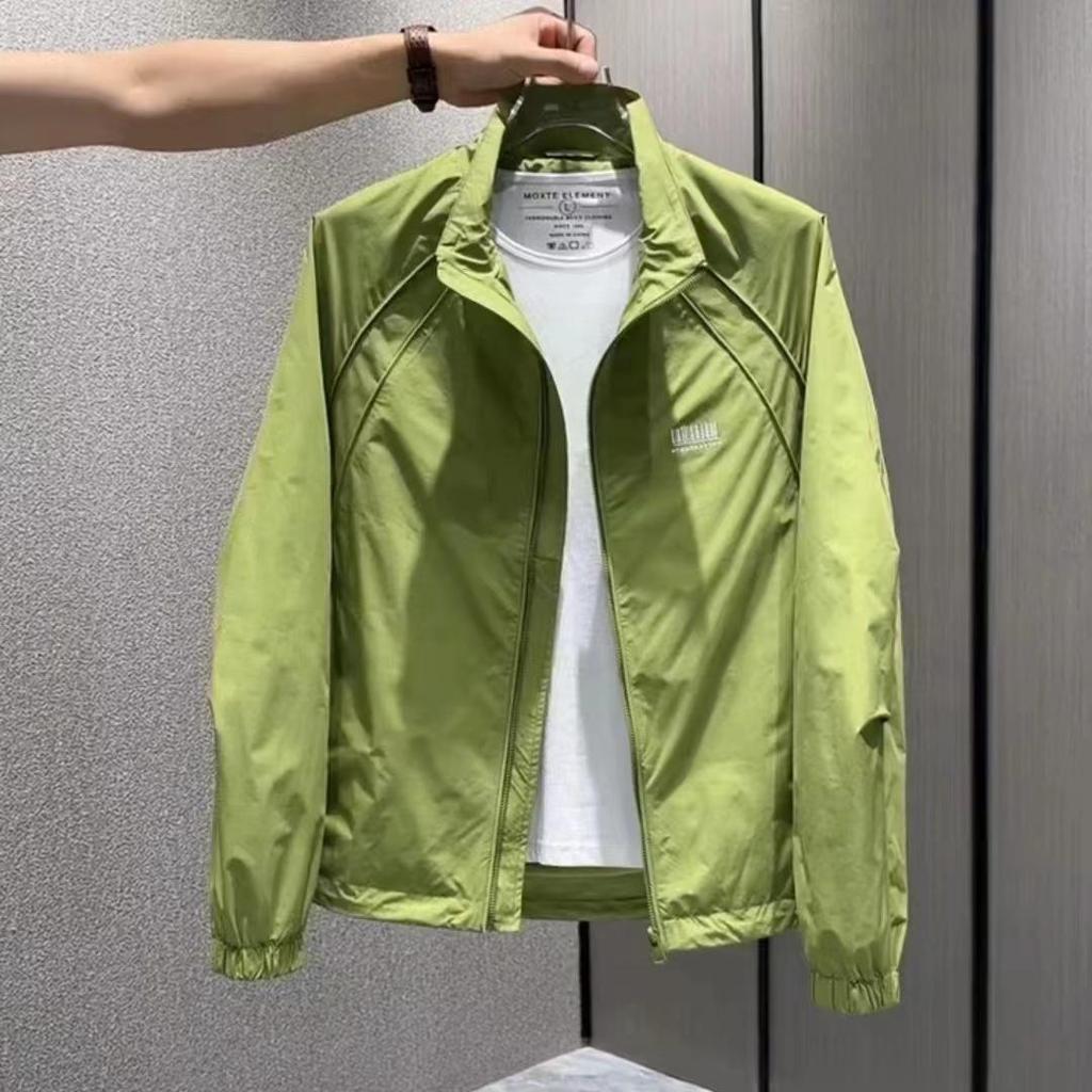 Factory Direct Sales Spring And Autumn Casual Men'S Loose Fashion Trend Versatile Stand-Up Collar Outdoor Breathable Jacket Trench Coat