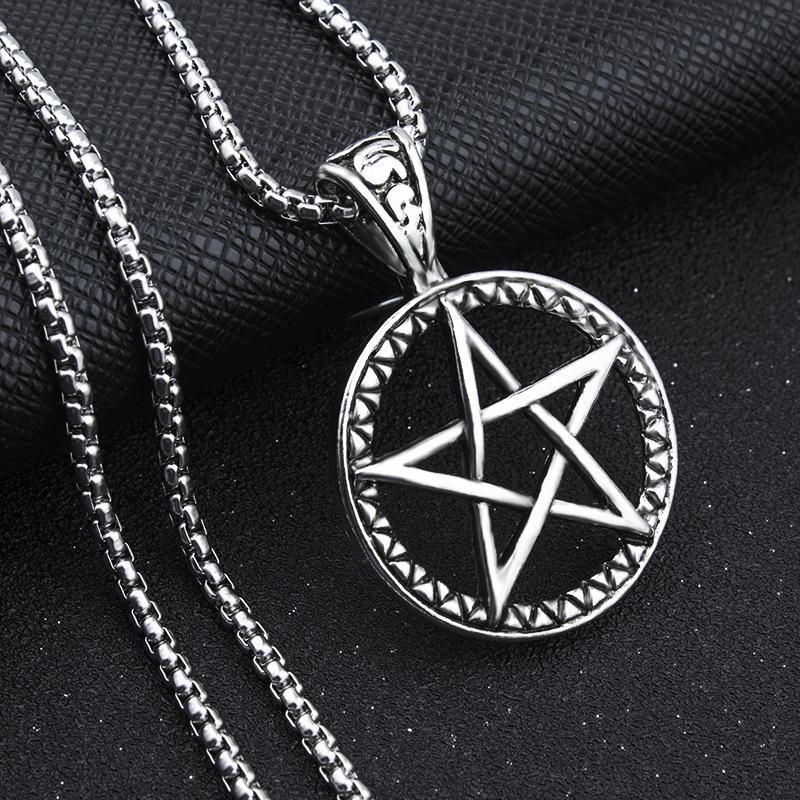 Trendy Brand Fashionable Titanium Steel Necklace, Men's Trendy Jewelry, Titanium Steel Pendant
