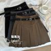 Korean Style Versatile A-Line Pleated Skirt for Women - Year-Round Casual & Slimming Fashion