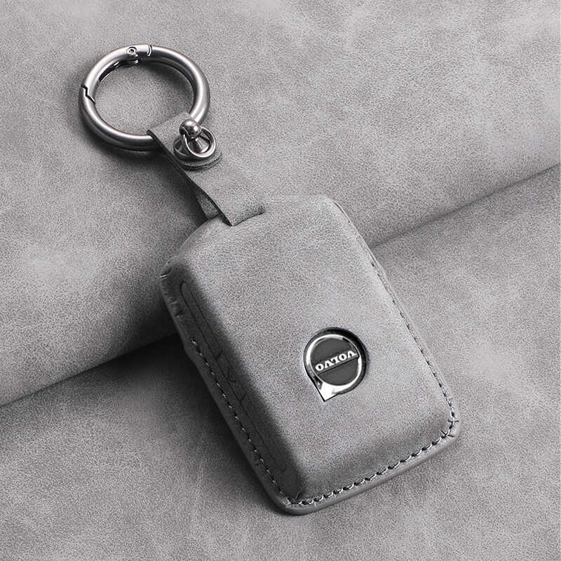 PU Leather Car Key Bag Protection Case for Volvo CX60 CX40 CX90 V40 V50 V70 S60 AWD RDESIGN S40 S90 T6 Car Accessories