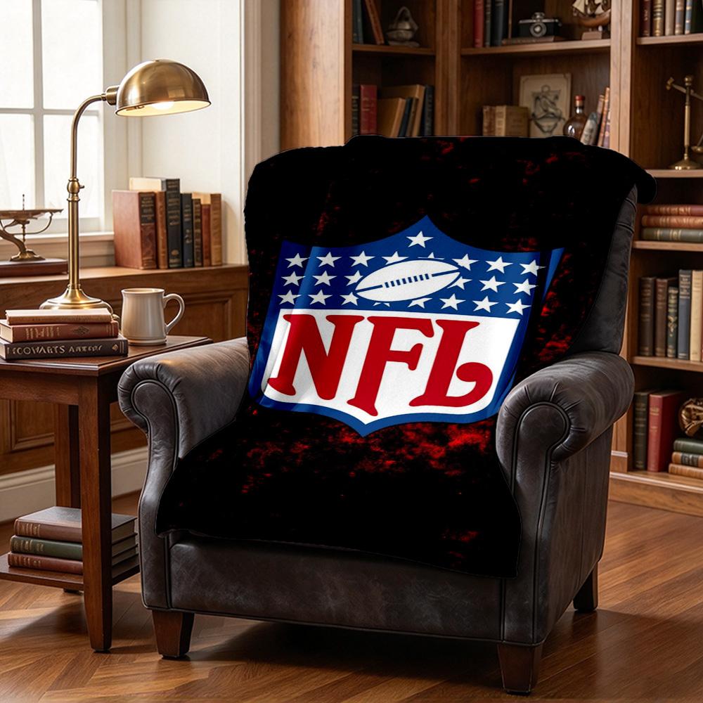 Nfl Logo Throw Blanket Flannel Blanket Soft Warm Sofa Bed Camping home Decor Unique Christmas Gift C10257
