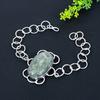Seraphinite Gemstone Handmade 925 Sterling Silver Bracelet 7-8" M3q55