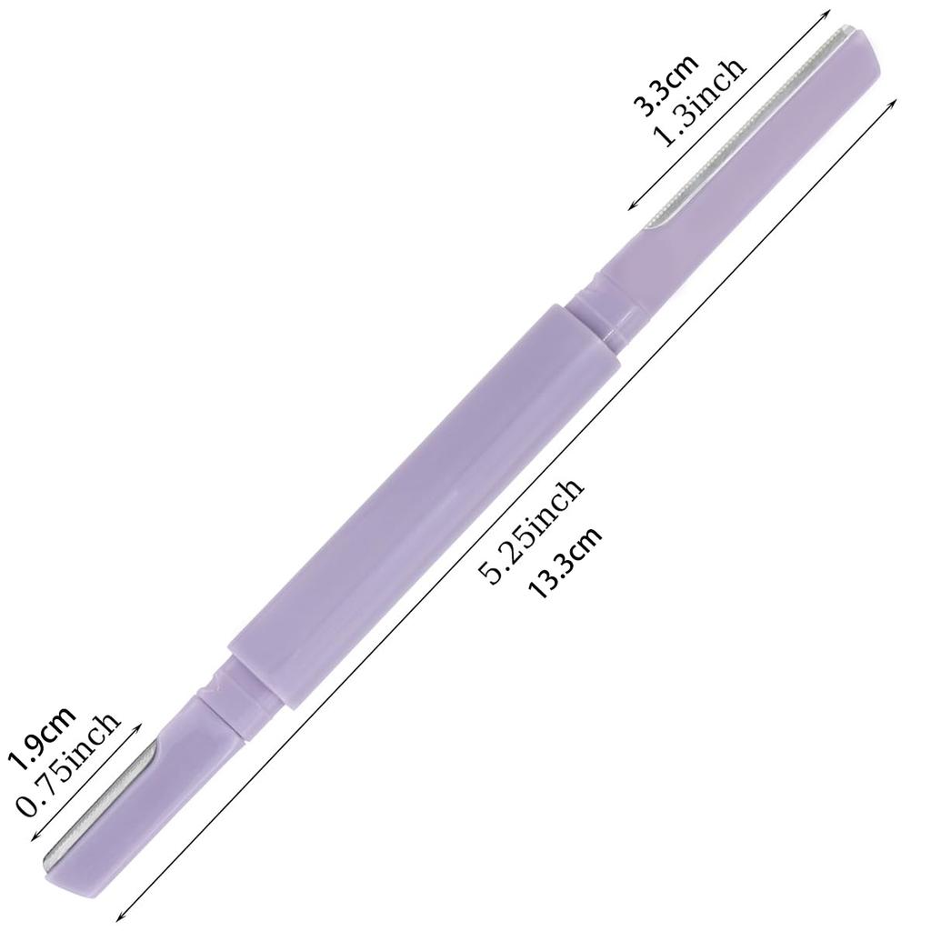 Präzisions-Doppelkopf-Dermaplaning-Werkzeug, Scharfer & Sicherer Dermaplaning-Rasierer, Gesichtsrasierer für Frauen, Augenbrauenrasierer, Gesichtsrasierer