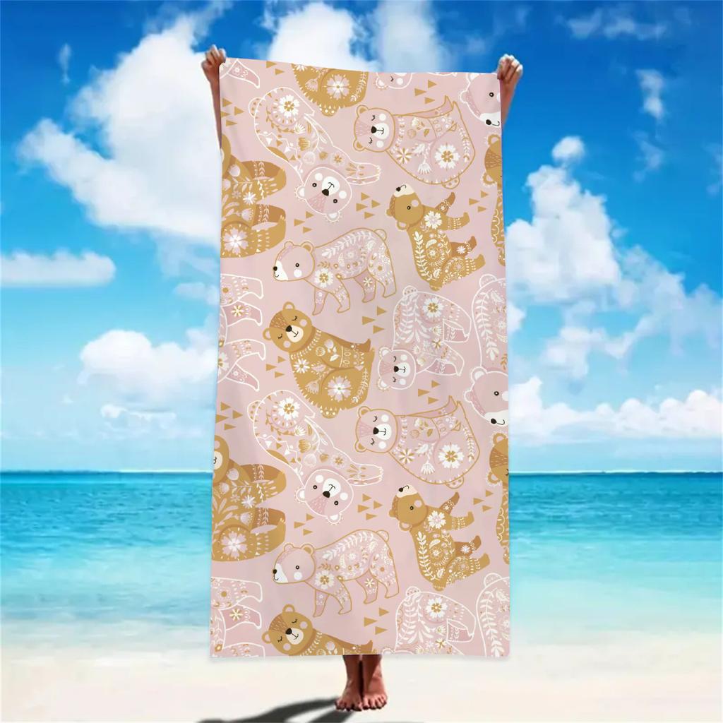 Cartoon Schwan Strandtuch Weiche Badetücher Saugfähig Schnelltrocknend Weich Yoga Schwimmen Outdoor Geschenk Handtuch Geburtstag Valentinstag