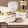 Stainless Steel Multi-Layer Bento Lunch Box, Microwave Safe, Custom Logo Option