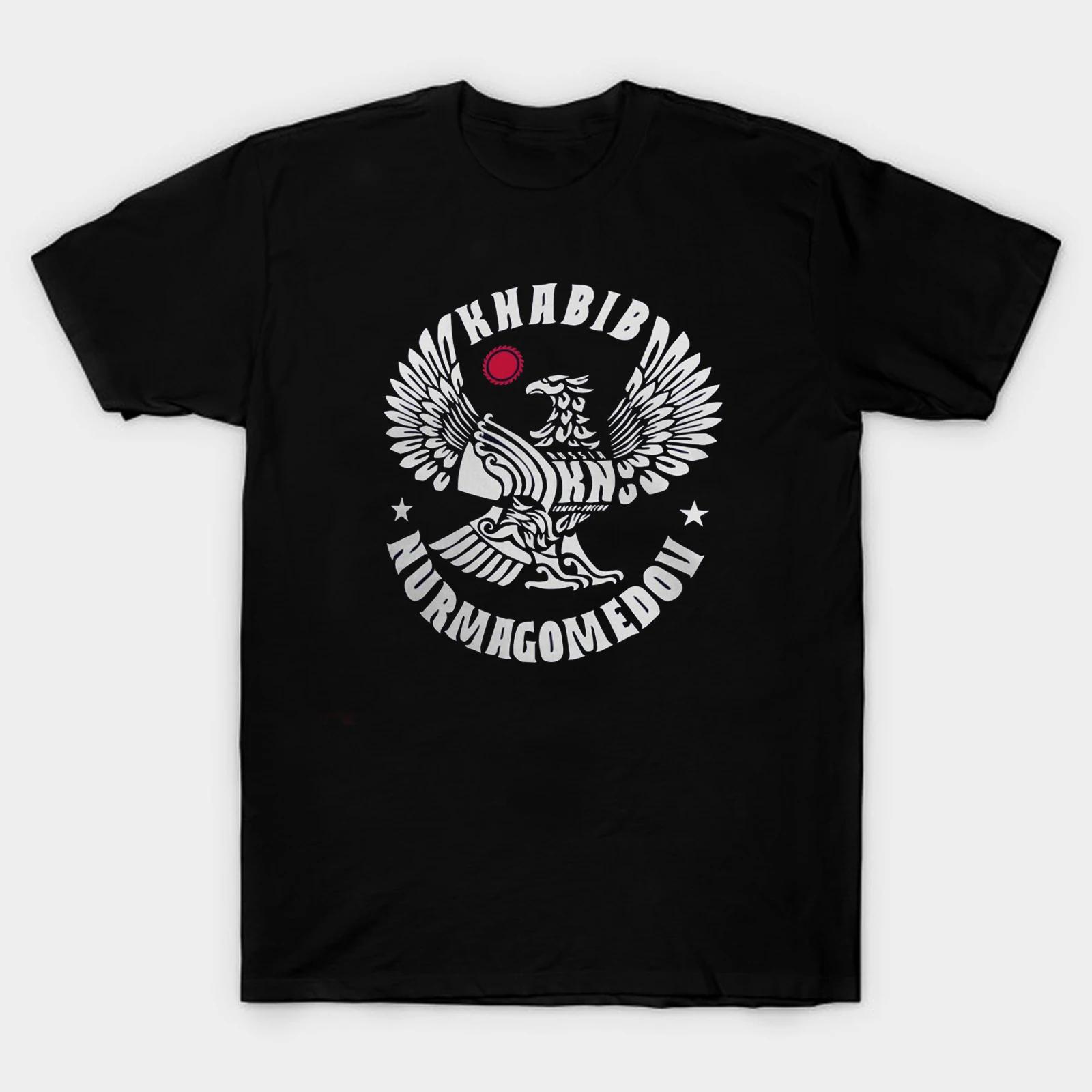 Russian Dagestan Eagle Khabib Nurmagomedov Symbol TShirt 100 Cotton ONeck Summer Short Sleeve Casual Mens Tshirt Size S3XL S