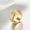 Titanium Steel Frosted Rotating Ring Stainless Steel Diamond Sand Anxiety Relieving and Stress Relieving Ring