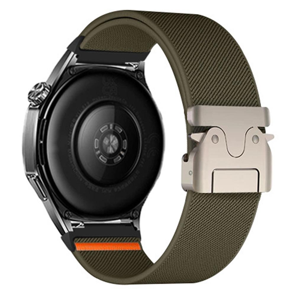 22mm Watch Band For Huawei Watch GT 5 Pro 46mm/GT 5 46mm/GT 4 46mm Elastic Nylon Braided Strap with Bull Head Umbrella Buckle