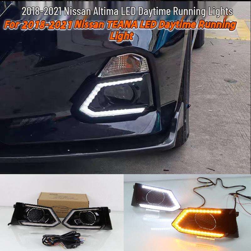 LED Daytime Running Lights Mod for 2018-2021 Nissan Teana Front Bumper
