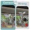 2Pcs Simulated Owl Hanging Decoration Reflective Owl with Dual-Side Printed Waterproof Acrylic Fake Owls for Balcony Decor