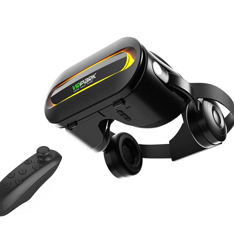 4K All-in-One VR Glasses with Bluetooth Headset for 3D Games and Movies