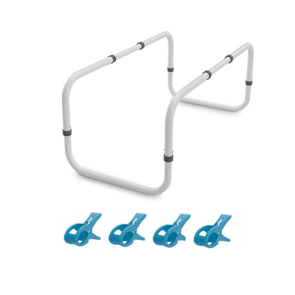 Bed Quilt Support Arch with Clips | Adjustable Height Design, Lightweight Aluminum Alloy, Blanket