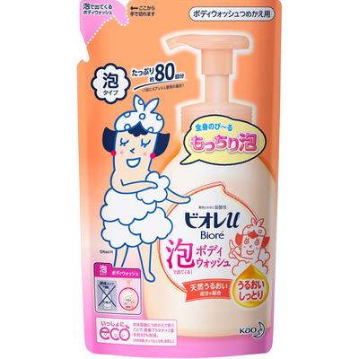Biore u Köpüklü Vücut Yıkama Jeli - Nemlendirici Yedek 480ml Genel Amaçlı (Biyore II) Vücut Sabunu Cildinizi ıslatın, 1-2 pompa köpük alın,