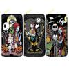 Nightmare Before Christmas PU Long Zip Wallet for Women Single Zipper Clutch Cosmetic Bag Jack Skellington Print 3pcs