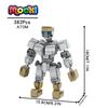 MOC1368 Atom Robot din Oțel Real Figurină Film Sci-Fi Festival Blocuri de Construcție Cadou de Crăciun Jucărie Pentru Copii Decorațiune Cărămidă Medalie