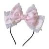 Ruffled Bowtie Hairhoop Lace Hairband/Hair Clip Animation Party Costume Party Props Headdress Women Accessories Headband