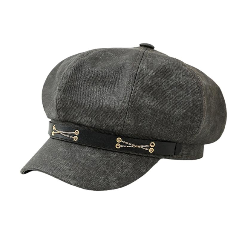 French Stylish Headwear Painter Hat Show Small Face Cabbie Hat
