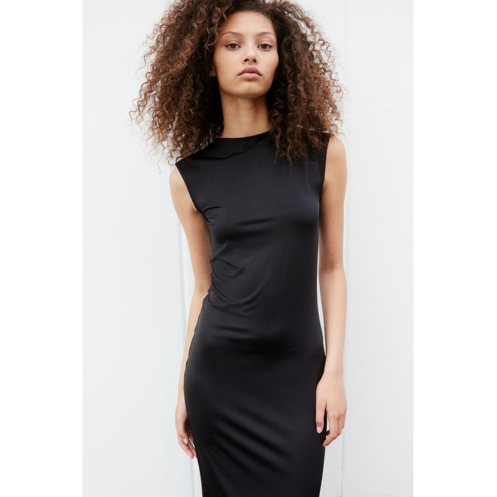 

H M Mermaid A Line Bodycon Dress Black