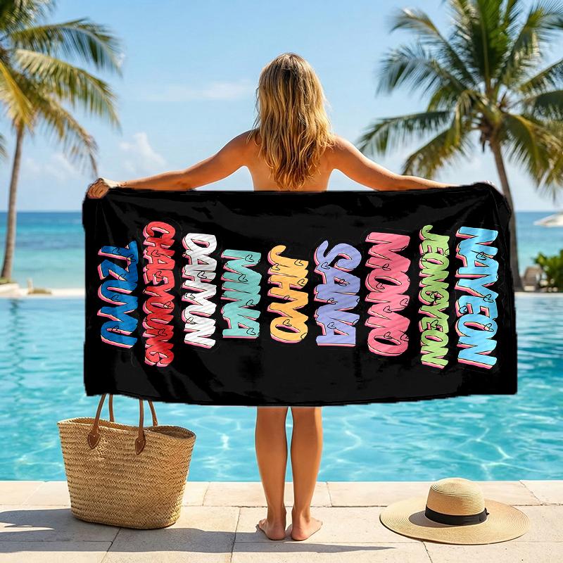 Twice Fashion Beach Towel: Ideal for Summer Adventures Soft, absorbent and quick drying suitable for swimming and bathing