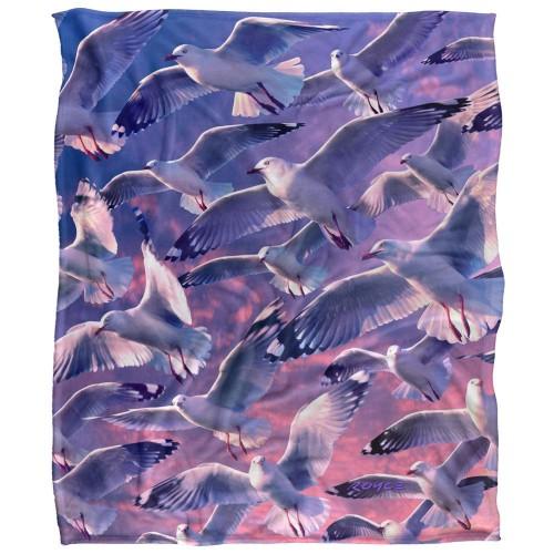 Royce McClure Evening Seagulls Silky Supersoft Blanket