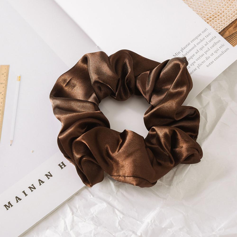 Women Hair Accessories Headband Hair Rope Satin Silk Hair Tie Elastic Scrunchies Ponytail Holder