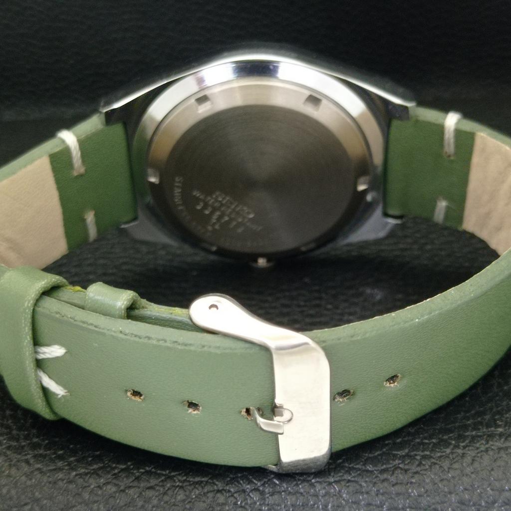 CEAS SEIKO 5 AUTOMATIC JAPONEZ VINTAGE RECONDIȚIONAT, BĂRBĂTEȘTE, CU CADRAN VERDE, A434689-2, R121-a434689
