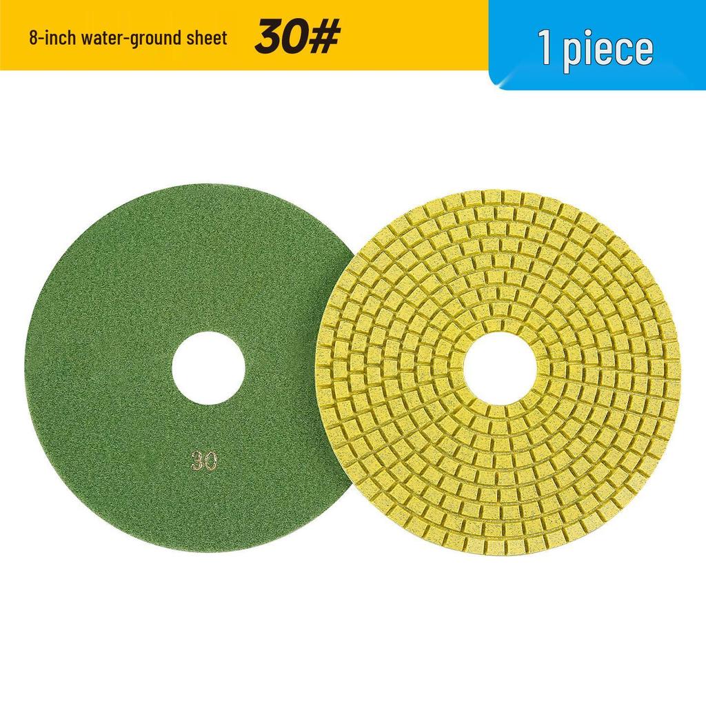 Multi-Size Diamond Water Polishing Pad (5" To 14") for Granite - Fits Angle Grinders