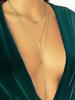 1pc Fashionable Multi-Layer Chains Long Necklace