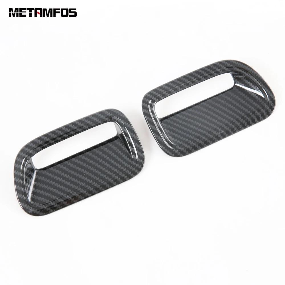 For Honda Fit Jazz -2024 2025 Carbon Fiber Front Air Condition Vent Outlet Cover Trim Sticker Bezel Accessories Car Styling