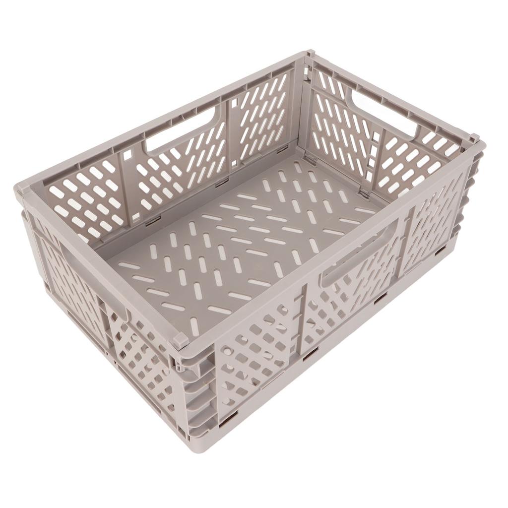 Collapsible Storage Crate Thicken Large Capacity Storage Crate Plastic Folding Storage Basket for Office Laundry