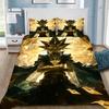 3D Print Yu-Gi-Oh MONSTER CARD Anime Bedding Set Duvet Cover Bed Set Quilt Cover Pillowcase Comforter king Queen Size Boys Adult