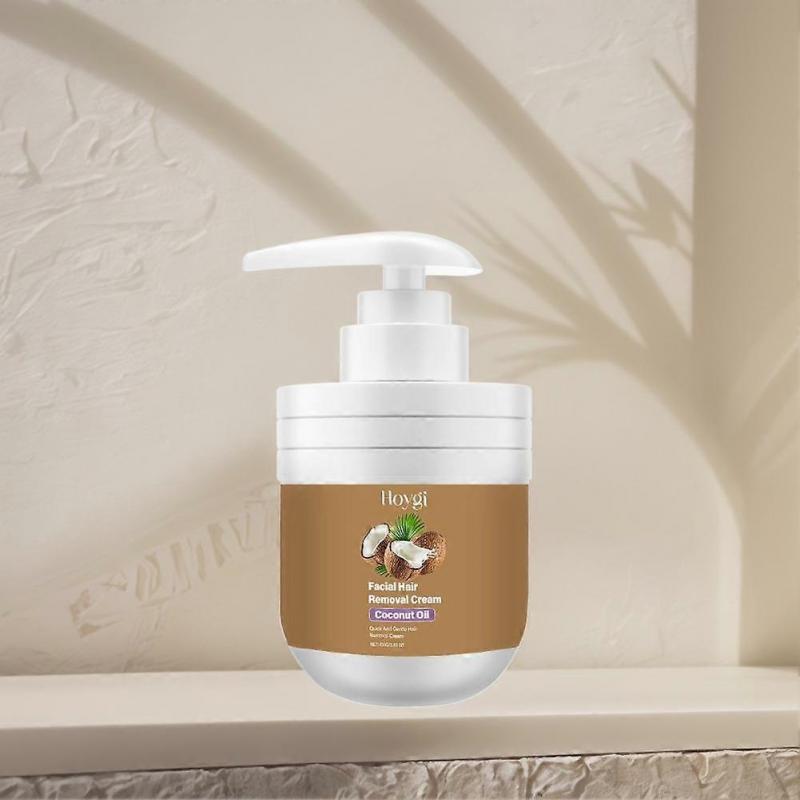 Gentle Hair Removal Cream For Sensitive Skin With Coconut Oil Fast Acting Smooth Hair Remover For All Body Areas Easy Rinse 100g