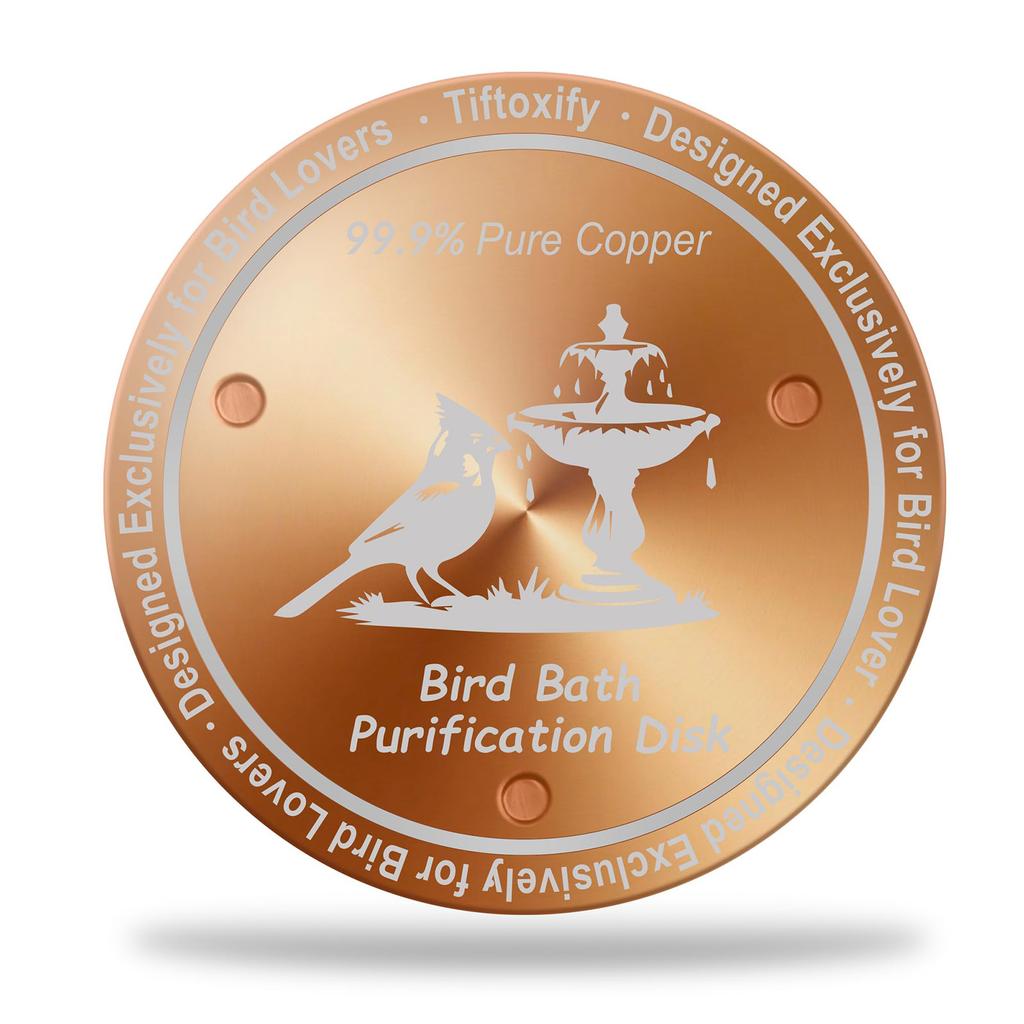 0.8mm Reinforced 99.99% Pure Copper Bird Bath Disk Triple Point Support Design For Physical Water Fit All Season Outdoor
