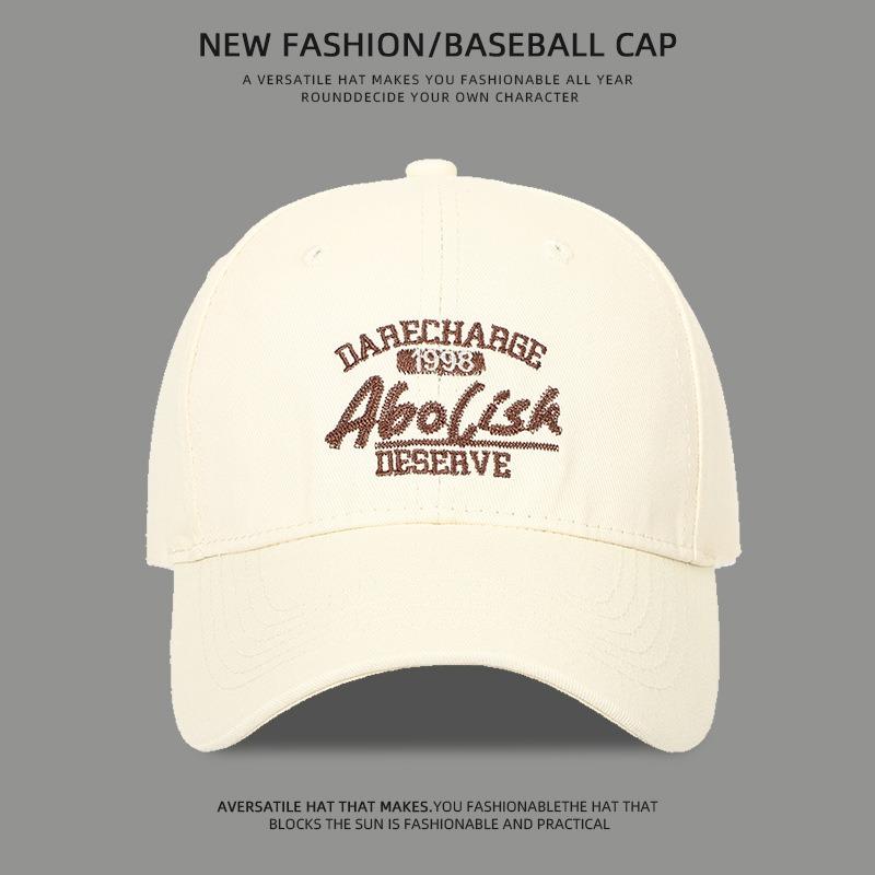 New trendy brand embroidered baseball cap men's and women's fashion cap shows small face