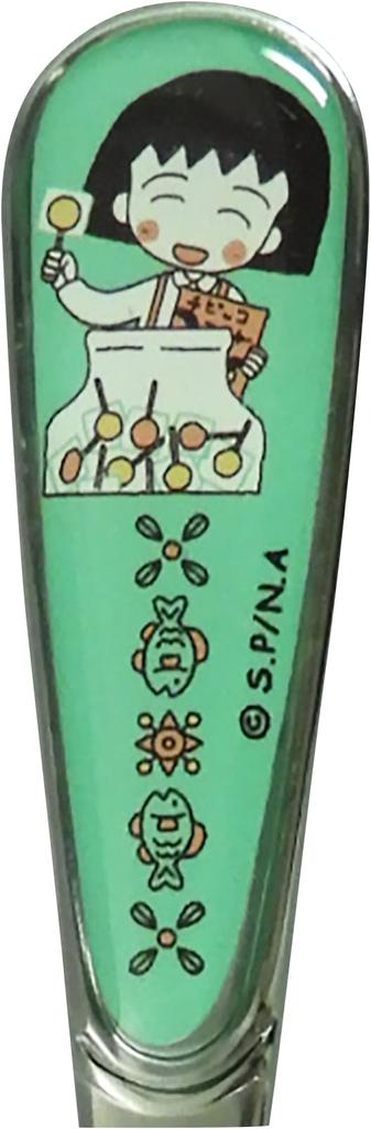 Chibi 35th Anniversary Stainless Steel Made In Yamaka Maruko-chan Spoon, 13.5cm, Green, Japan, Shoten, CM42-850