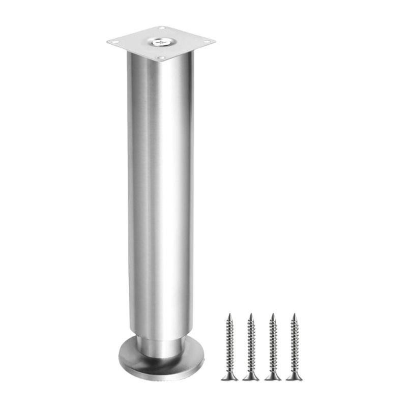 

Adjustable Furniture Leg Round Stand Table Feet Replacement Cabinet Sofa Metal Foot Furniture Hardware Easy to Install серебряный