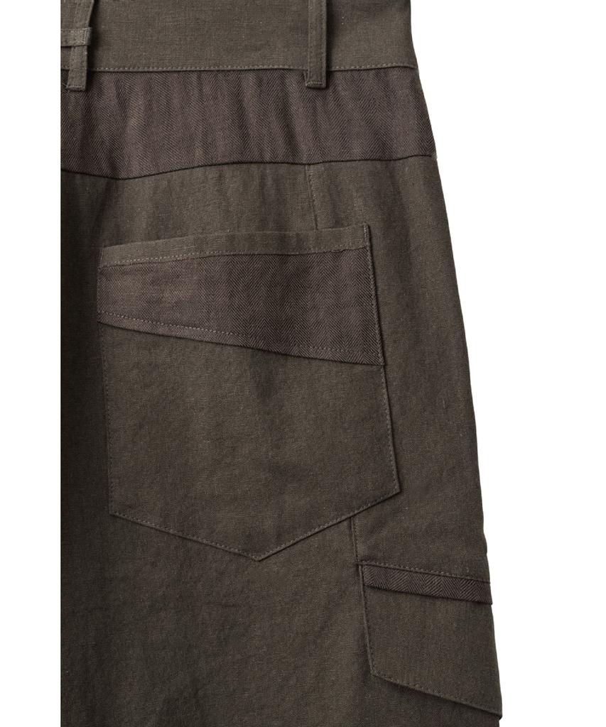 Haechinglum Flap Shorts Mud Brown