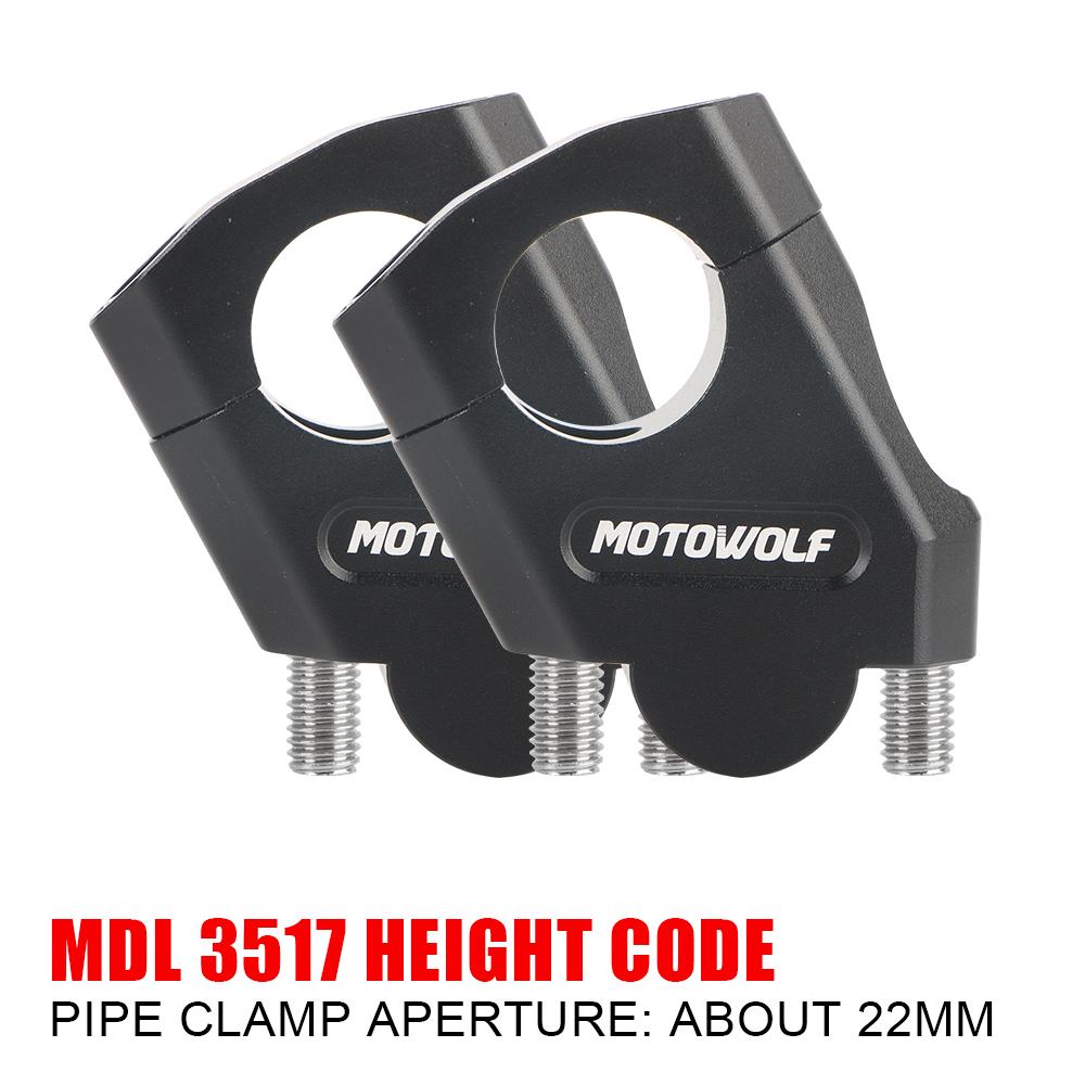 Motocross Handle Clamp For Yamaha For BMW Motorbike Accessories Mount Pit Bike Universal 22mm 28mm Extend Adapter Motorcycle Handlebar Riser