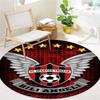 FC Spartak Trnava Round Area Rug,Carpet Rug for Living Room Bedroom Sofa Playroom Decor,Non-slip Floor Mat