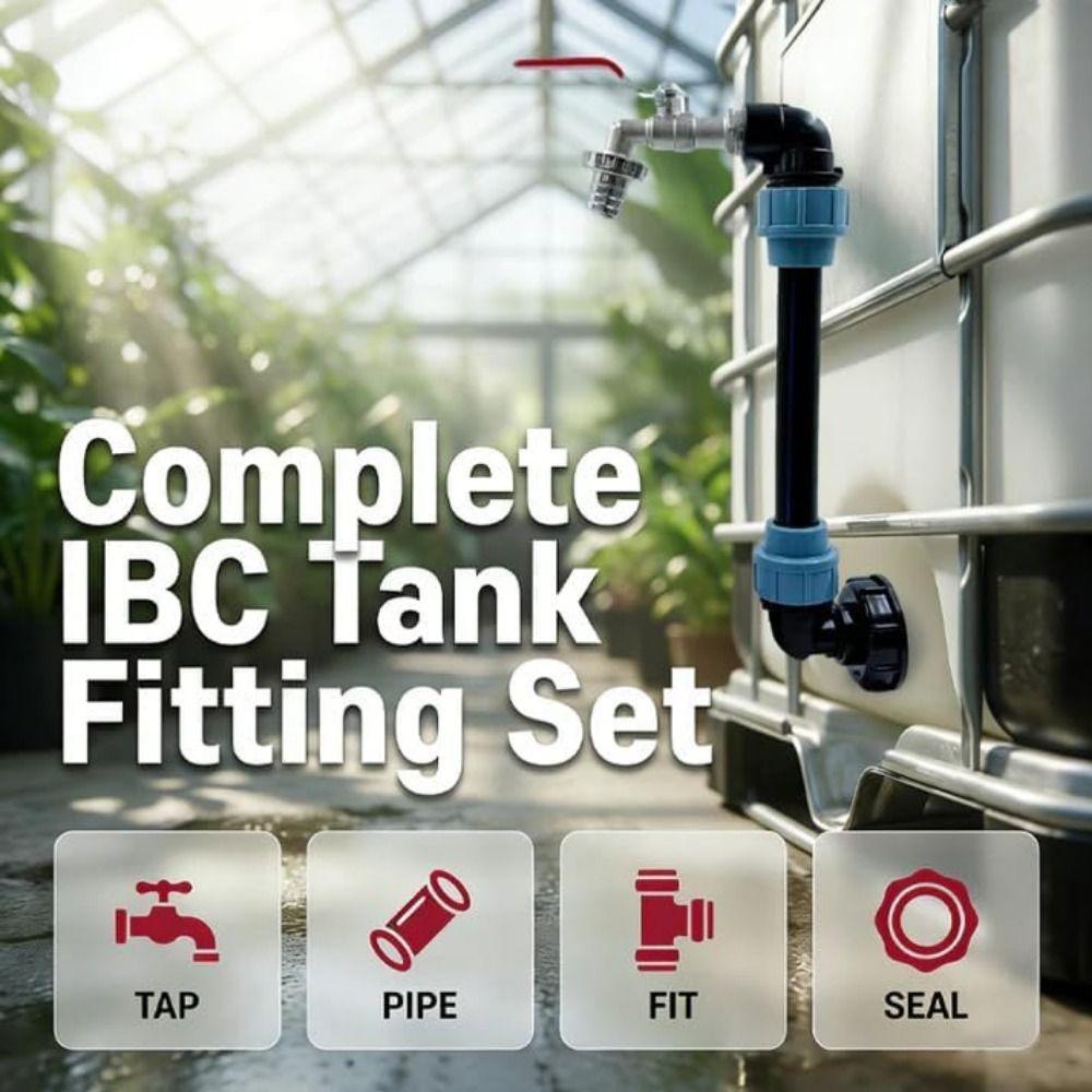 Metal Faucet Faucet Adapter Connection Kit IBC Barrel Heightening Faucet Kit Gardening Buckets