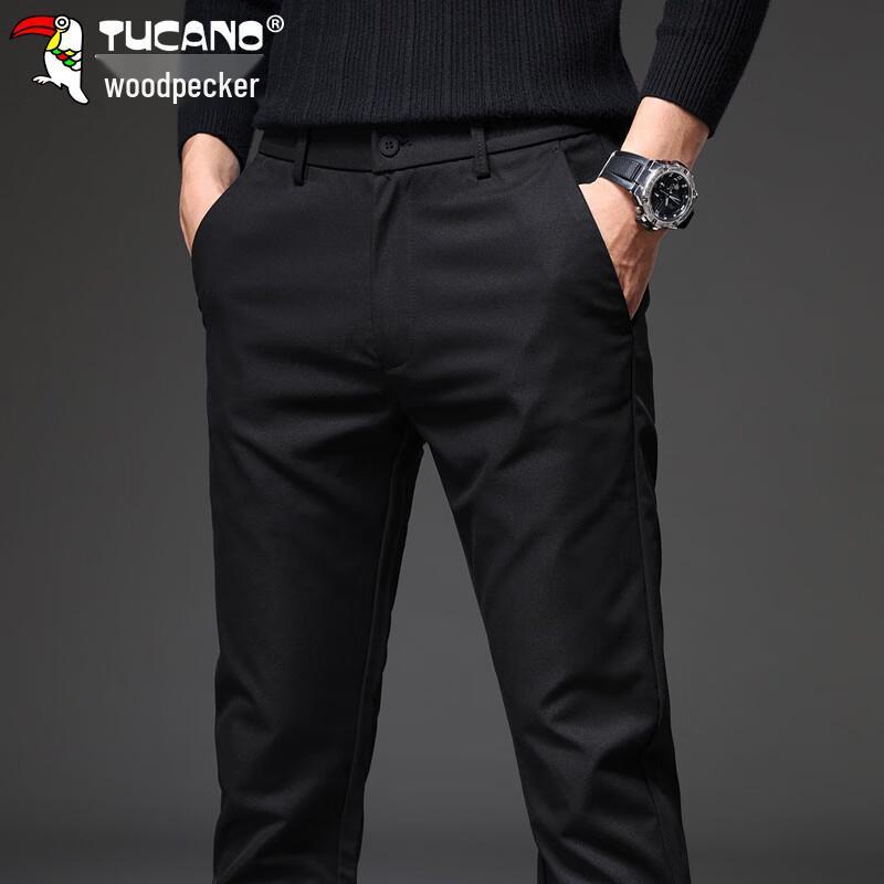 Tucano Men's Four-Way Stretch Business Casual Straight-Leg Pants